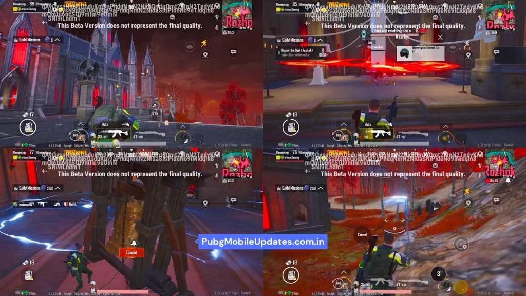 PUBG Mobile 4.6 Midnight Hunter beta gameplay in Rozhok